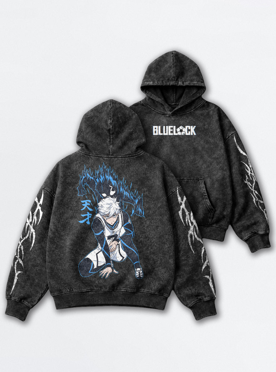 Genius Wolf – Hoodie – mockup | Blue Lock