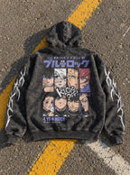 Graffiti Grid – Hoodie – flat-lay | Blue Lock