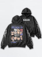 Graffiti Grid – Hoodie – mockup | Blue Lock