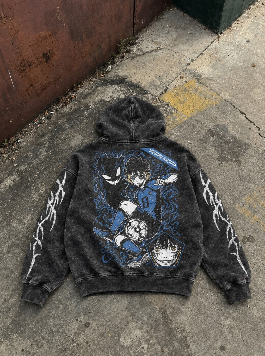 Shadow Tendril – Hoodie – flat-lay | Blue Lock