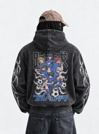 Six Strike – Hoodie – model shot | Blue Lock