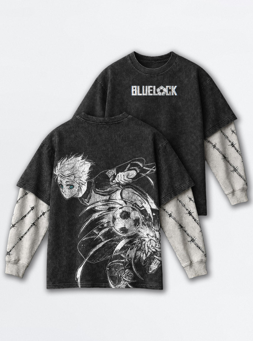 Sky Bicycle – Double Sleeves – mockup | Blue Lock