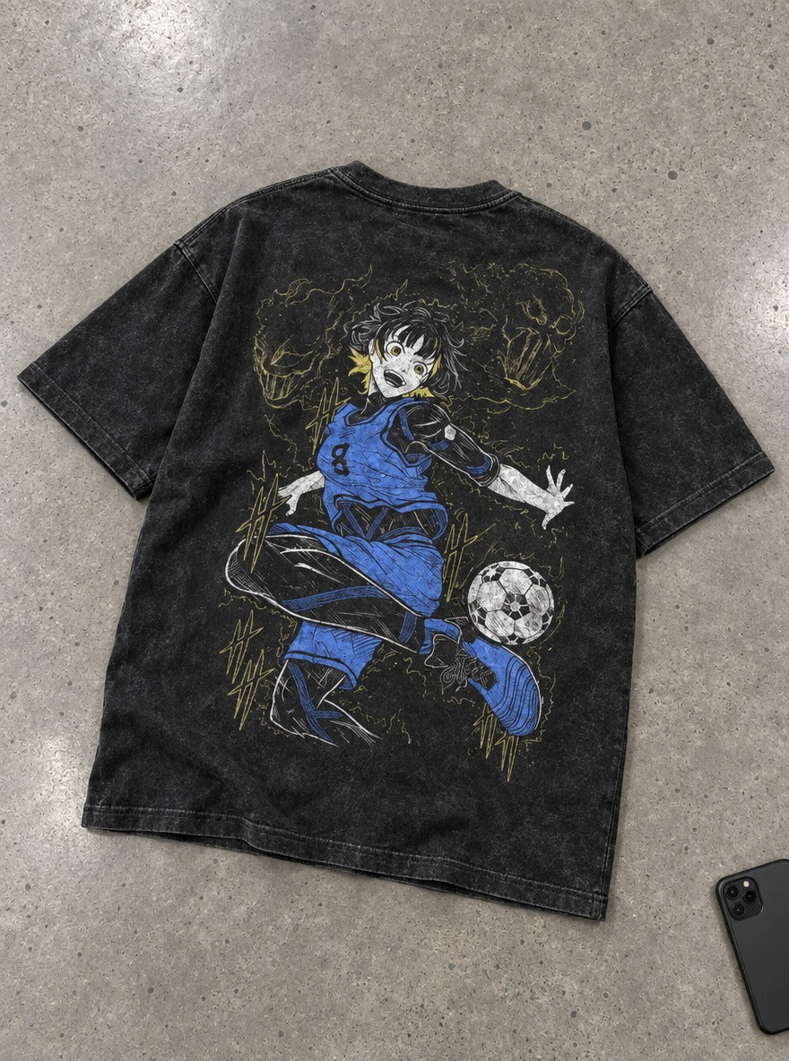 Yellow Flash – T-Shirt – flat-lay | Blue Lock