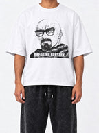 Breaking Berserk – White Tee – model shot | Meme Tees