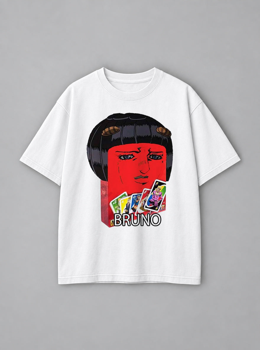 Bruno – White Tee – mockup | Meme Tees