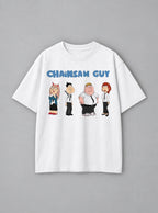 Chainsaw Guy – White Tee – mockup | Meme Tees