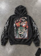 Blood Fiend Power – Hoodie – flat-lay | Chainsaw Man