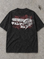 Chainsaw Head Logo – T-Shirt – flat-lay | Chainsaw Man