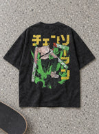 Denji Leap – T-Shirt – flat-lay | Chainsaw Man
