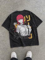 Makima & Pochita – T-Shirt – flat-lay | Chainsaw Man