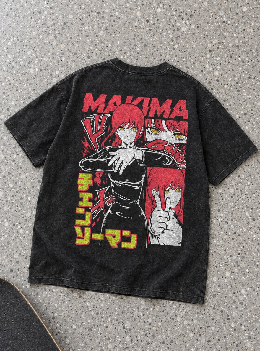 Makima Bang – T-Shirt – flat-lay | Chainsaw Man