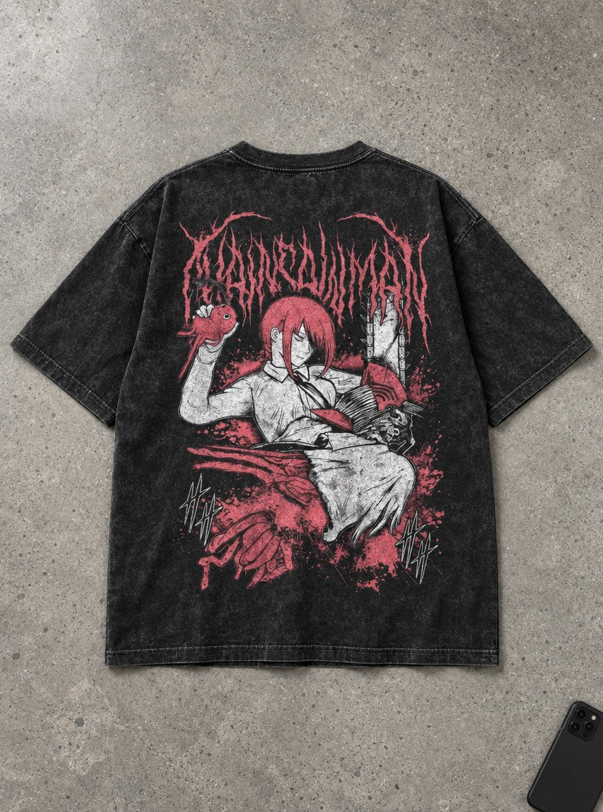 Makima's Prize – T-Shirt – flat-lay | Chainsaw Man