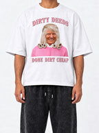 D4C – White Tee – model shot | Meme Tees