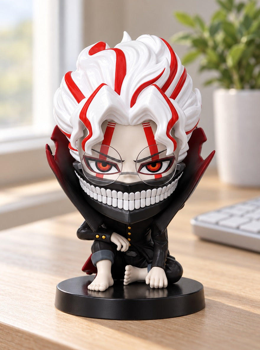 Chibi Okarun Figure – on a desk | Dandadan