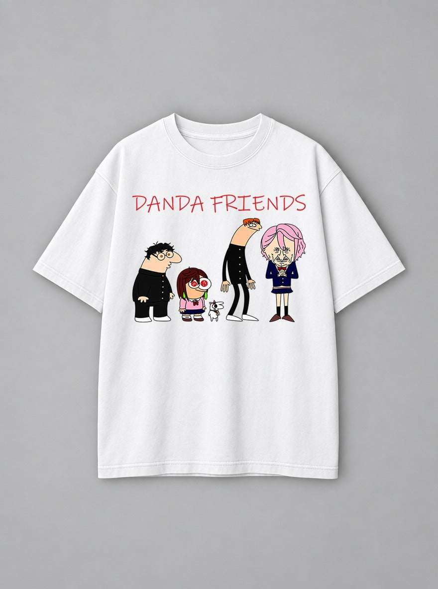 Danda Friends – White Tee – mockup | Dandadan