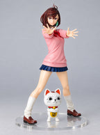 Momo & Lucky Cat Figure – left view | Dandadan