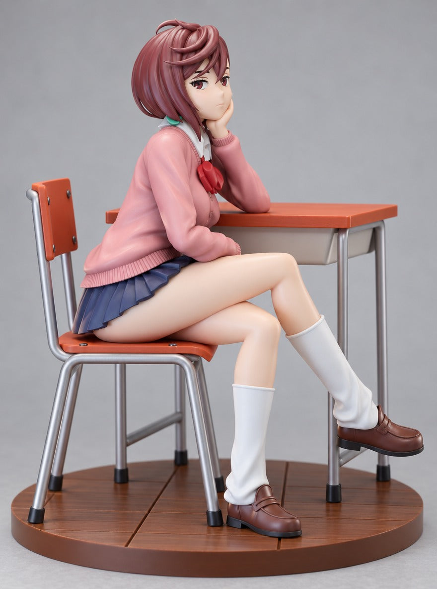 Momo School Desk Figure – close-up | Dandadan