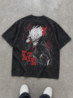Okarun Menace – T-Shirt – flat-lay | Dandadan