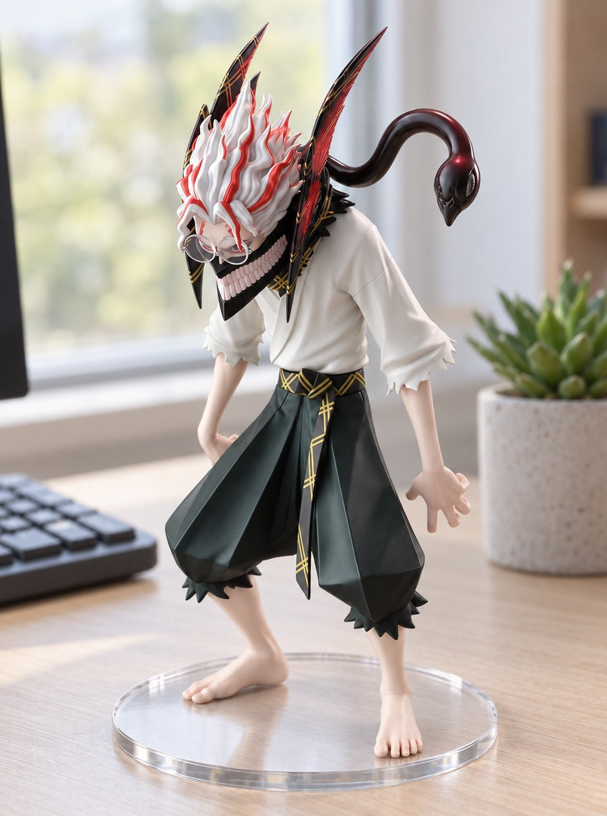 Okarun Transformed Figure – on a desk | Dandadan