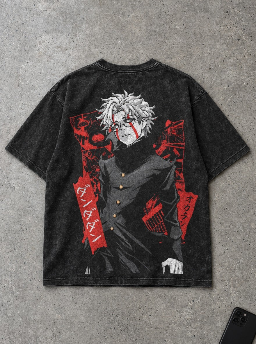 Okarun Uniform – T-Shirt – flat-lay | Dandadan