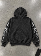Red Title Logo – Hoodie – flat-lay | Dandadan