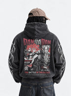 Momo & Okarun – Hoodie – model shot | Dandadan