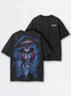 Akaza Hat – Black T-Shirt – mockup | Demon Slayer
