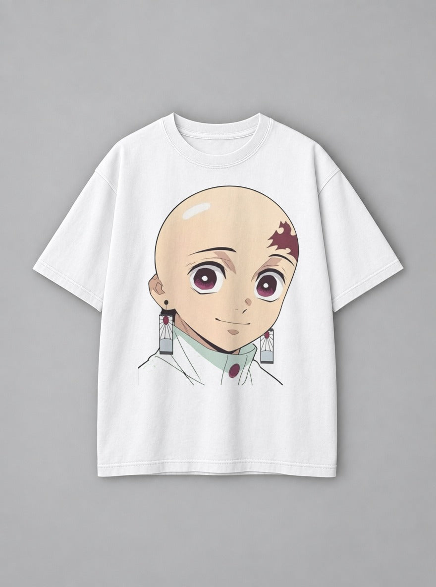Bald Tanjiro – White Tee – mockup | Demon Slayer