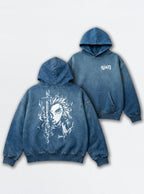 Blue Faded Hoodie – Rengoku Ember – mockup | Demon Slayer