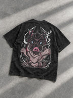 Boar Head – Black T-Shirt – flat-lay | Demon Slayer