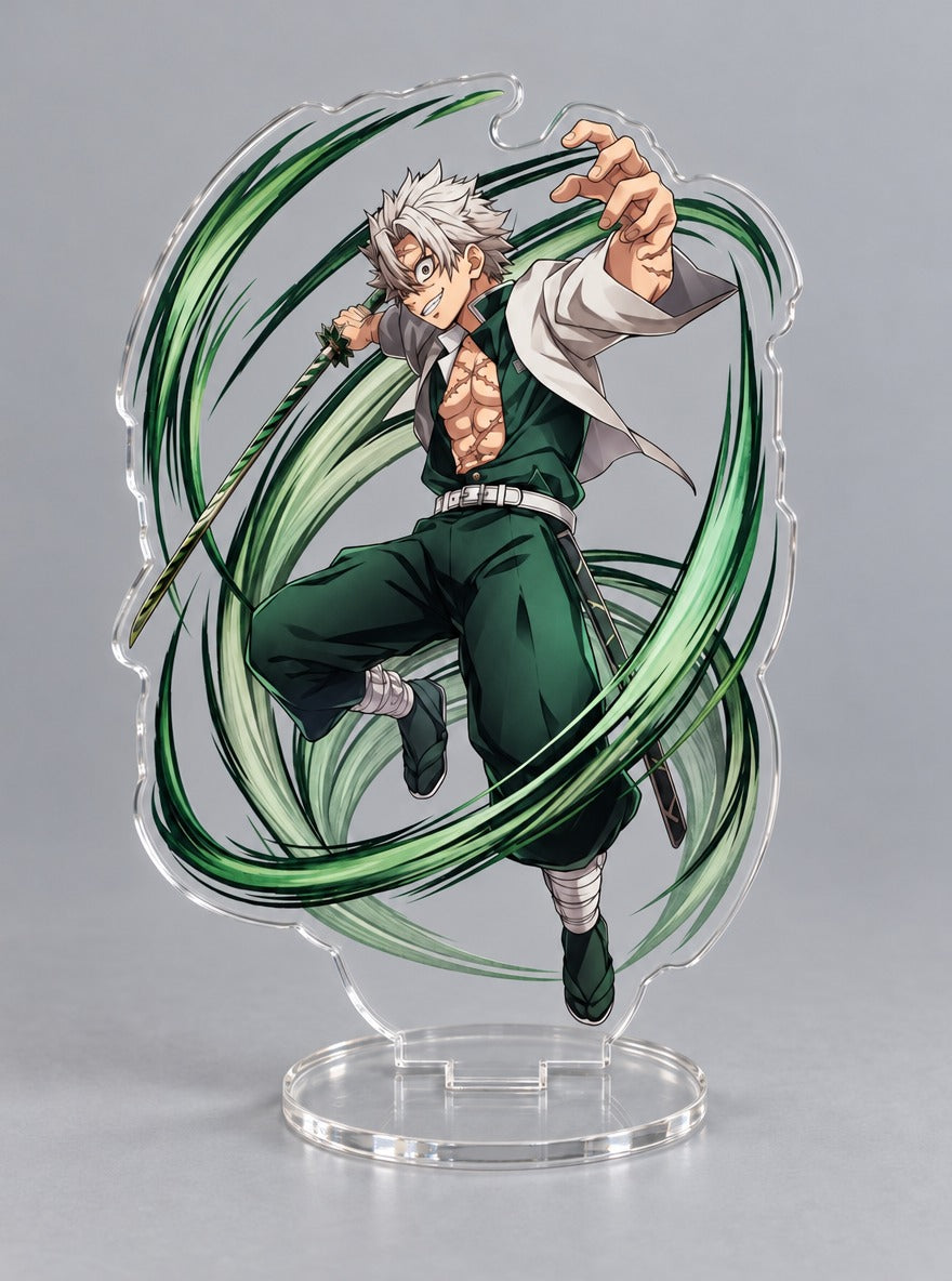 Breathing Style Acrylic Stand – Sanemi Wind – stand | Demon Slayer