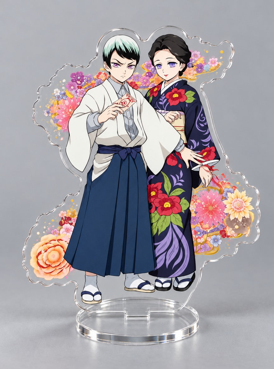 Breathing Style Acrylic Stand – Kagaya and Amane – stand | Demon Slayer
