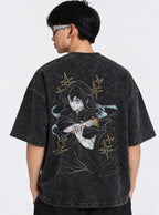 Muichiro Blade – Black T-Shirt – model shot | Demon Slayer