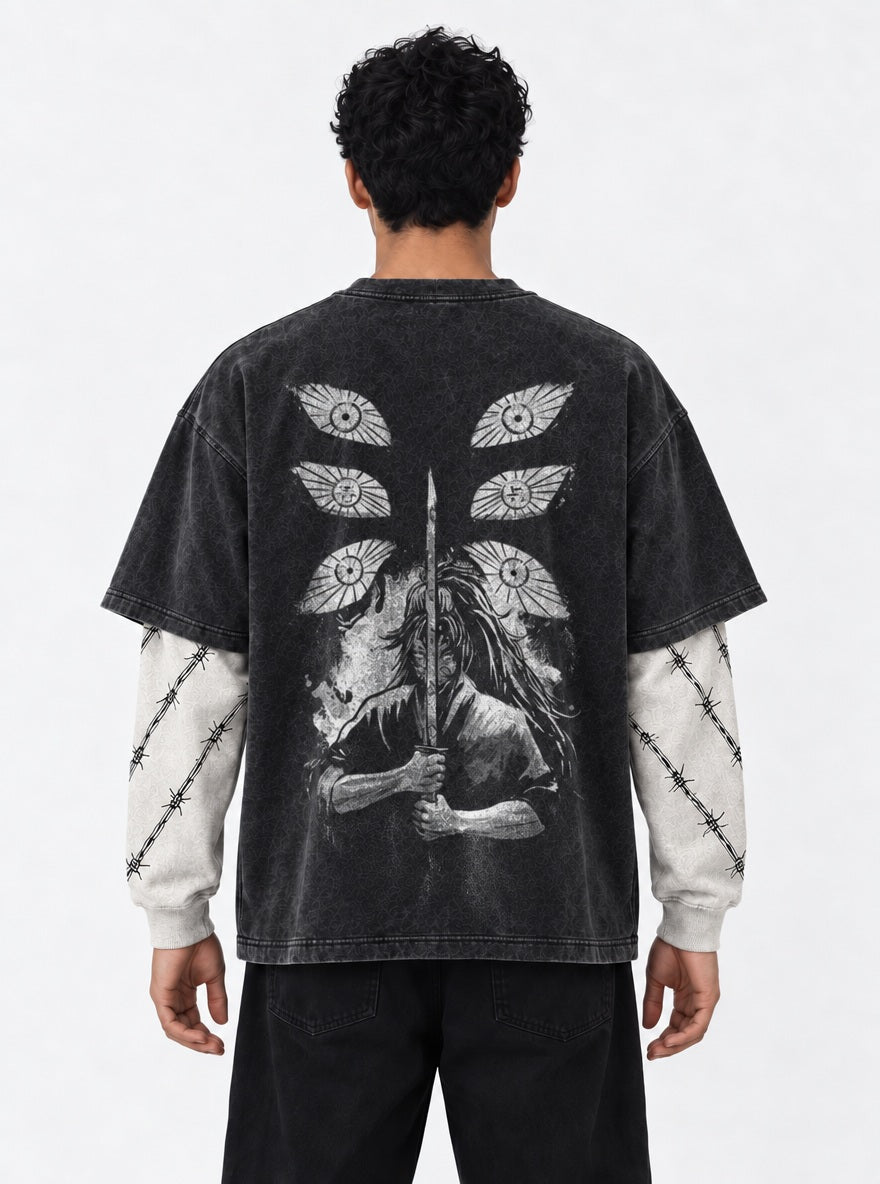 Kokushibo Eclipse – Double Sleeves – model shot | Demon Slayer
