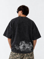 Smoke Fade – Black T-Shirt – model shot | Demon Slayer