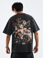Inosuke Chibi – Black T-Shirt – model shot | Demon Slayer