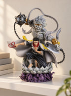 Gyomei Himejima Stone Pillar Figure – on a display shelf | Demon Slayer