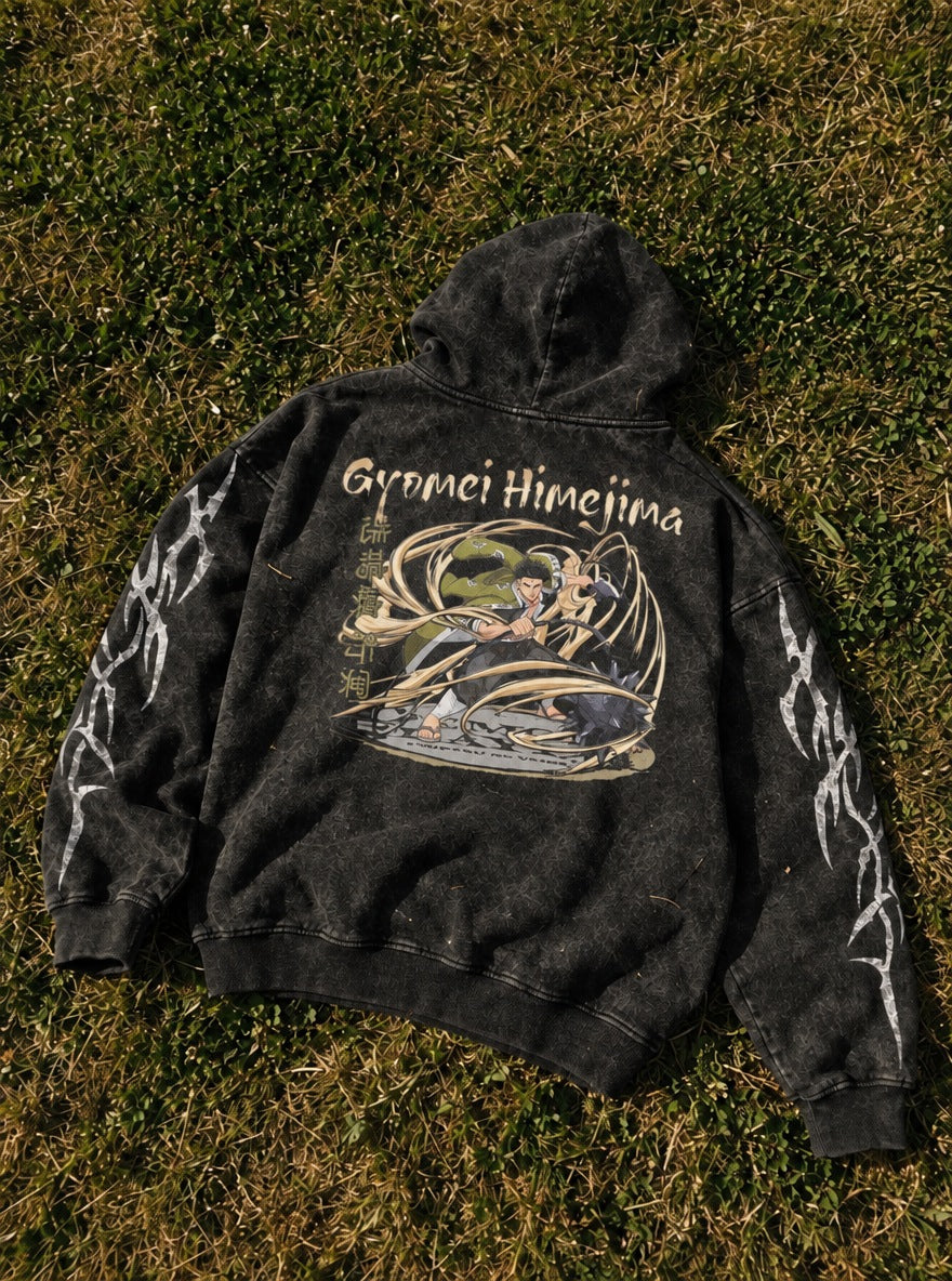 Gyomei Himejima – Hoodie – flat-lay | Demon Slayer