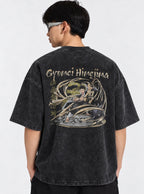 Gyomei Himejima – Black T-Shirt – model shot | Demon Slayer