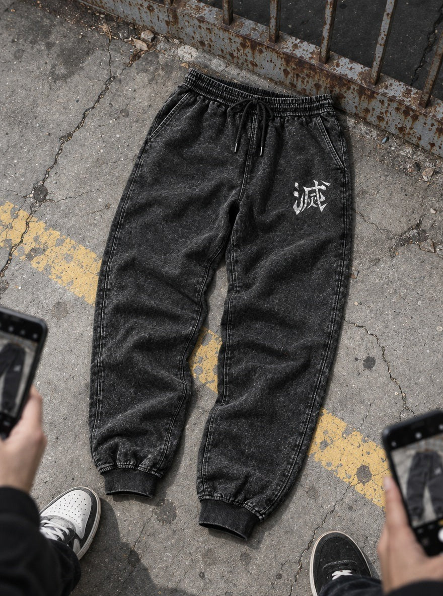Hashira Logo Joggers – Hashira Logo Joggers – flat-lay | Demon Slayer