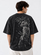 Wild Boar – Black T-Shirt – model shot | Demon Slayer