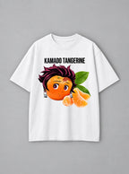 Kamado Tangerine – White Tee – mockup | Demon Slayer
