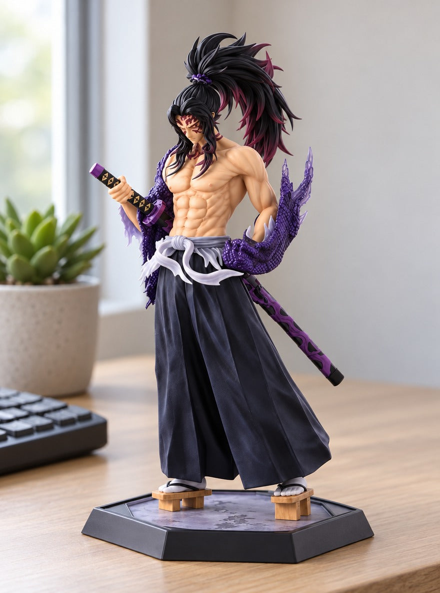 Kokushibo Upper Moon One Figure – on a desk | Demon Slayer