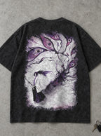 Kokushibo Wrath – Black T-Shirt – flat-lay | Demon Slayer