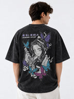 Shinobu Butterfly – Black T-Shirt – model shot | Demon Slayer