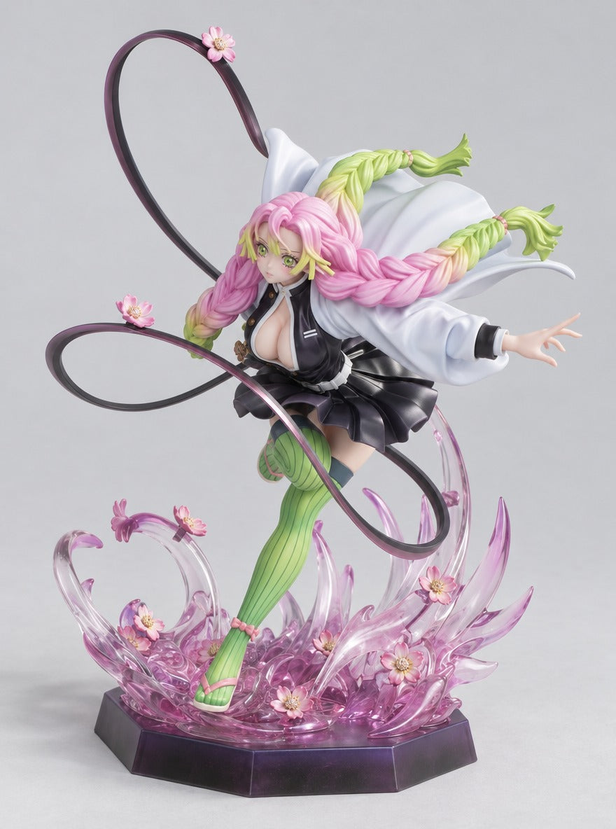 Mitsuri Kanroji Love Pillar Figure – right side view | Demon Slayer