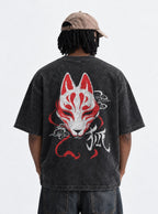 Slayer Mask – Black T-Shirt – model shot | Demon Slayer