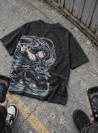 Muichiro Mist – Black T-Shirt – flat-lay | Demon Slayer