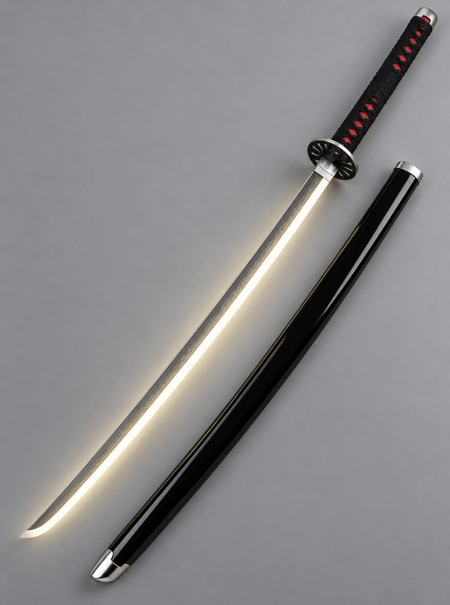 Nichirin LED Light-Up Katana – Tanjiro – with scabbard | Demon Slayer