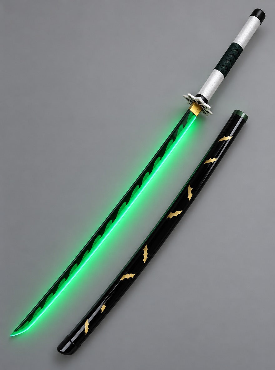 Nichirin LED Light-Up Katana – Sanemi – with scabbard | Demon Slayer